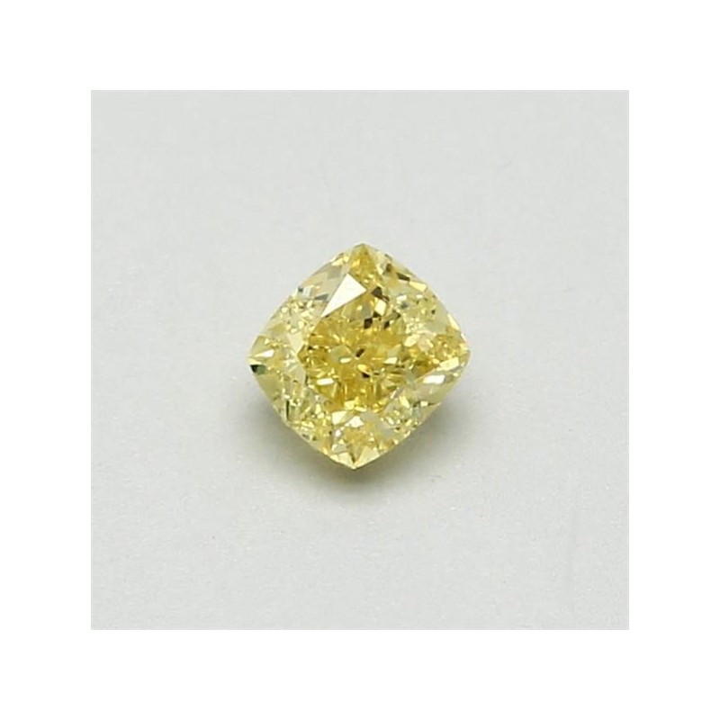 Diament o barwie fantazyjnej szlif poduszkowy brylantowy, 0.4ct, VS1, Fancy Intense Yellow, GIA 5222168675 Diament o barwie fantazyjnej szlif poduszkowy brylantowy, 0.4ct, VS1, Fancy Intense Yellow, GIA 5222168675