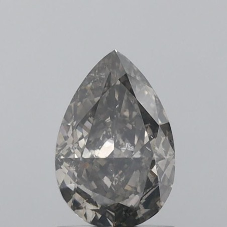 Diament o barwie fantazyjnej szlif gruszkowy, 1.27ct, SI2, Fancy Dark Gray, GIA 2436521035