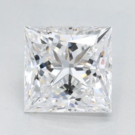 Diament laboratoryjny bezbarwny szlif princess, 1.57ct, VVS1, D, IGI LG646476421