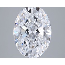 Diament laboratoryjny bezbarwny szlif owalny, 2.53ct, VVS2, D, GIA 7536387911