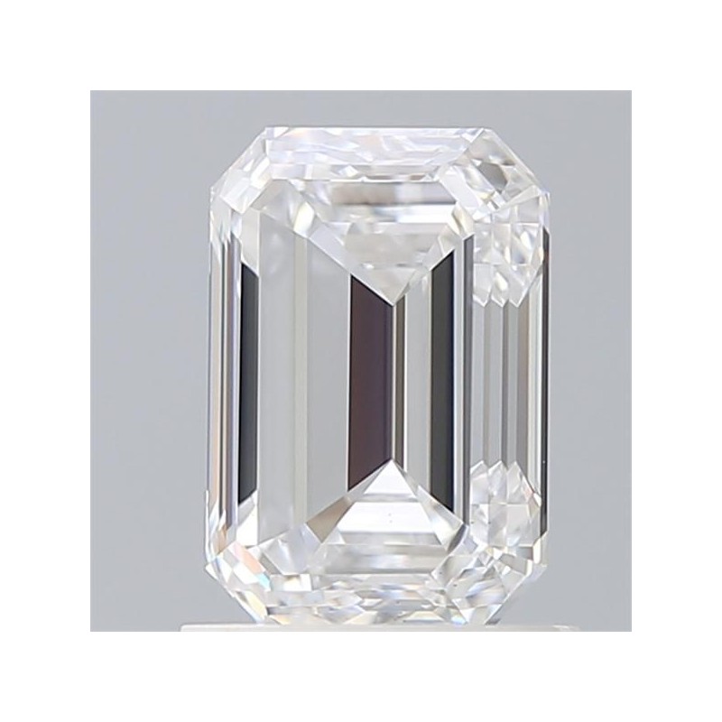 Diament laboratoryjny bezbarwny szlif szmaragdowy, 1.5ct, VVS2, D, IGI LG502138341
