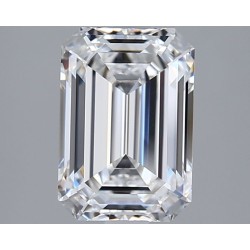 Diament laboratoryjny bezbarwny szlif szmaragdowy, 2.24ct, VVS2, F, GIA 6531446858