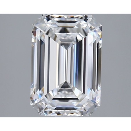 Diament laboratoryjny bezbarwny szlif szmaragdowy, 2.24ct, VVS2, F, GIA 6531446858