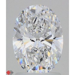 Diament laboratoryjny bezbarwny szlif owalny, 2.02ct, VVS1, D, IGI LG731543529