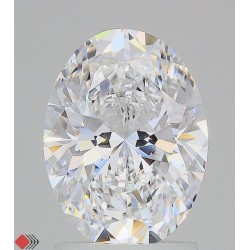 Diament laboratoryjny bezbarwny szlif owalny, 2.07ct, IF, D, IGI LG713537601
