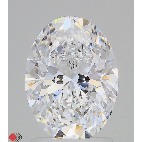 Diament laboratoryjny bezbarwny szlif owalny, 2.07ct, IF, D, IGI LG713537601