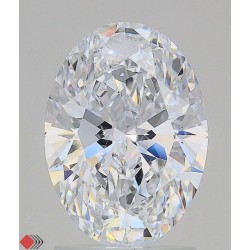 Diament laboratoryjny bezbarwny szlif owalny, 2.05ct, VVS1, D, IGI LG737530405