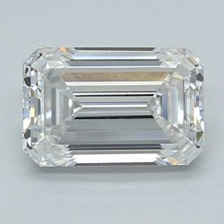 Diament laboratoryjny bezbarwny szlif szmaragdowy, 1.05ct, IF, E, IGI LG705549433