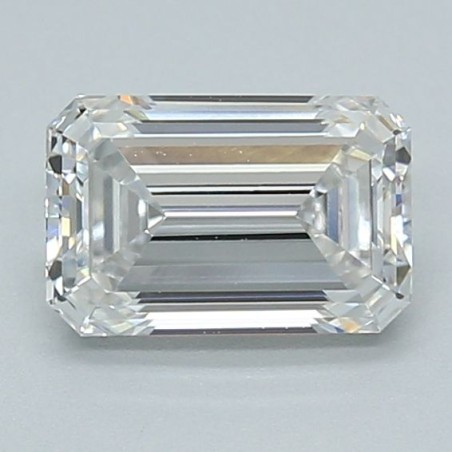 Diament laboratoryjny bezbarwny szlif szmaragdowy, 1.05ct, IF, E, IGI LG705549433