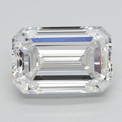 Diament laboratoryjny bezbarwny szlif szmaragdowy, 1.44ct, VVS2, D, IGI LG713596732