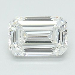 Diament laboratoryjny bezbarwny szlif szmaragdowy, 1.06ct, IF, D, IGI LG702510098