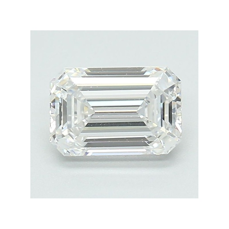 Diament laboratoryjny bezbarwny szlif szmaragdowy, 1.06ct, IF, D, IGI LG702510098