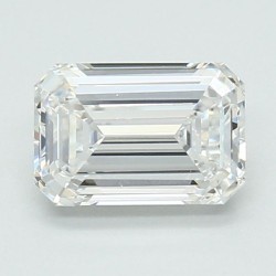 Diament laboratoryjny bezbarwny szlif szmaragdowy, 1.06ct, IF, E, IGI LG701504131