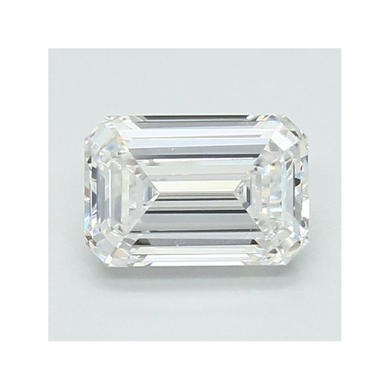 Diament laboratoryjny bezbarwny szlif szmaragdowy, 1.06ct, IF, E, IGI LG701504131