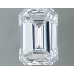 Diament laboratoryjny bezbarwny szlif szmaragdowy, 1.05ct, IF, D, IGI LG717592896