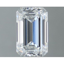 Diament laboratoryjny bezbarwny szlif szmaragdowy, 1.05ct, IF, D, IGI LG718509112
