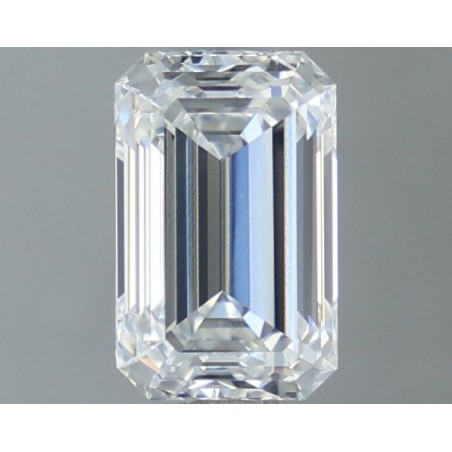Diament laboratoryjny bezbarwny szlif szmaragdowy, 1.05ct, IF, D, IGI LG718509112
