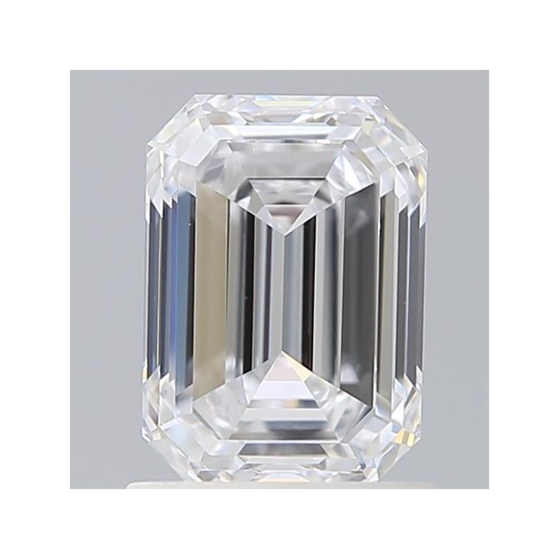 Diament laboratoryjny bezbarwny szlif szmaragdowy, 1.51ct, VVS2, D, IGI LG510159436