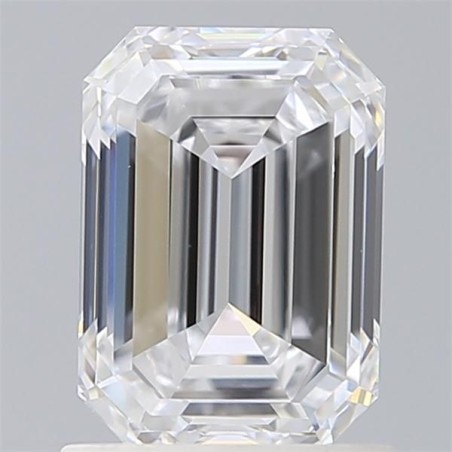 Diament laboratoryjny bezbarwny szlif szmaragdowy, 1.51ct, VVS2, D, IGI LG510159436