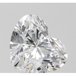 Diament laboratoryjny bezbarwny serce, 2ct, VVS2, D, IGI LG695522317