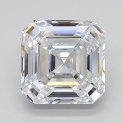 Diament laboratoryjny bezbarwny asscher, 2ct, VVS1, D, IGI LG726542457
