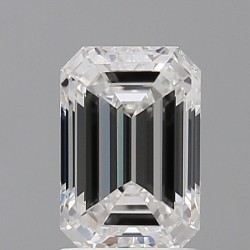 Diament laboratoryjny bezbarwny szlif szmaragdowy, 1.57ct, VVS2, E, IGI LG705530060