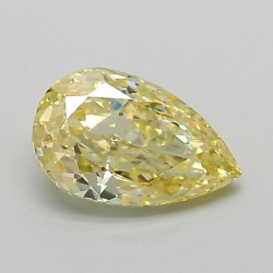 Diament laboratoryjny o barwie fantazyjnej szlif gruszkowy, 1.19ct, VVS2, Fancy Vivid Yellow, IGI LG642432273
