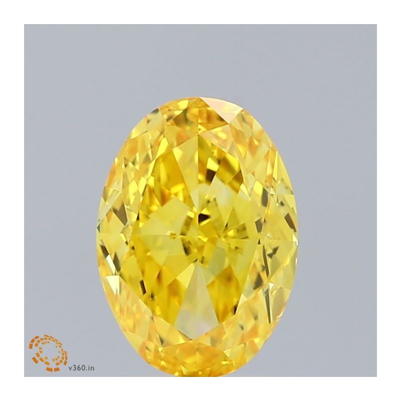Diament laboratoryjny o barwie fantazyjnej szlif owalny, Yellow Fancy_Vivid, 2.04ct, VVS2, Fancy Vivid Yellow, IGI LG658497471