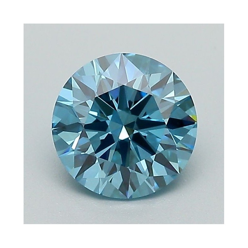 Diament laboratoryjny o barwie fantazyjnej szlif okrągły, Blue Fancy_Vivid, 1.08ct, VVS2, Fancy Vivid Blue, IGI LG683597516