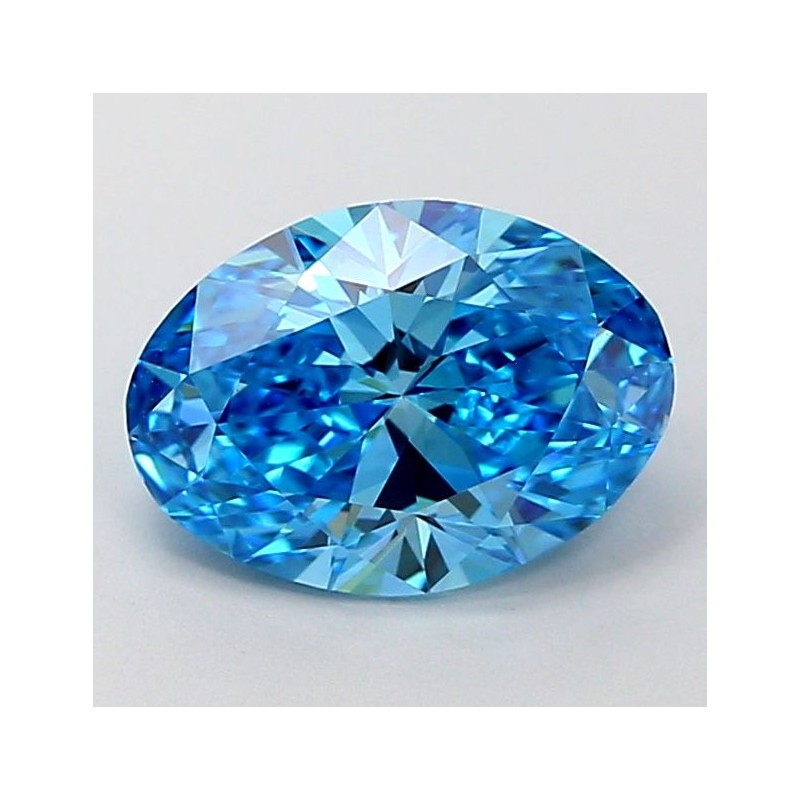 Diament laboratoryjny o barwie fantazyjnej szlif owalny, Blue Fancy_Vivid, 1.51ct, VVS2, Fancy Vivid Blue, IGI LG694501185