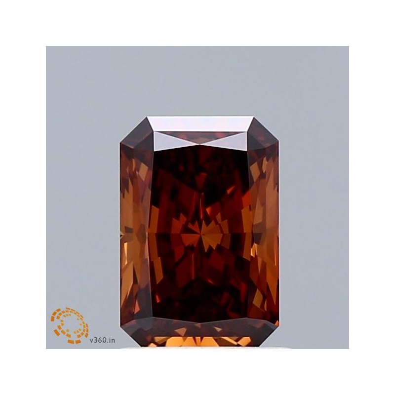 Diament laboratoryjny o barwie fantazyjnej radiant, Orange Fancy, 1.01ct, VVS2, Fancy Orange, IGI LG652401221