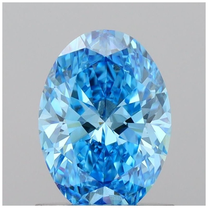 Diament laboratoryjny o barwie fantazyjnej szlif owalny, Blue Fancy_Vivid, 1.02ct, VVS2, Fancy Vivid Blue, IGI LG712589892