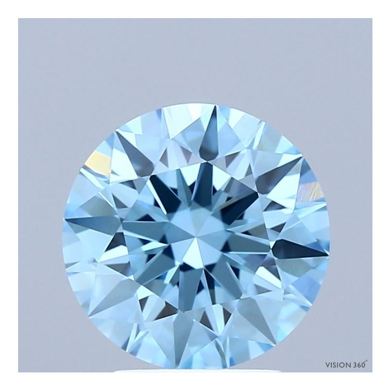 Diament laboratoryjny o barwie fantazyjnej szlif okrągły, Blue Fancy_Vivid, 2.35ct, VVS1, Fancy Vivid Blue, IGI LG724522033