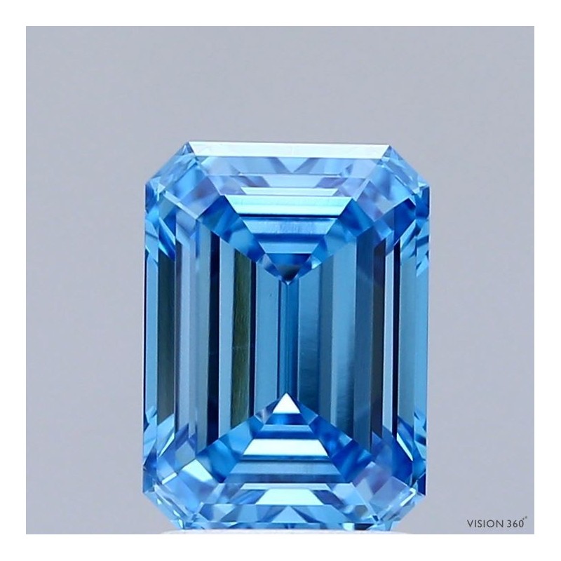 Diament laboratoryjny o barwie fantazyjnej szlif szmaragdowy, Blue Fancy_Vivid, 2.06ct, VVS1, Fancy Vivid Blue, IGI LG718505543 Diament laboratoryjny o barwie fantazyjnej szlif szmaragdowy, Blue Fancy_Vivid, 2.06ct, VVS1, Fancy Vivid Blue, IGI LG718505543
