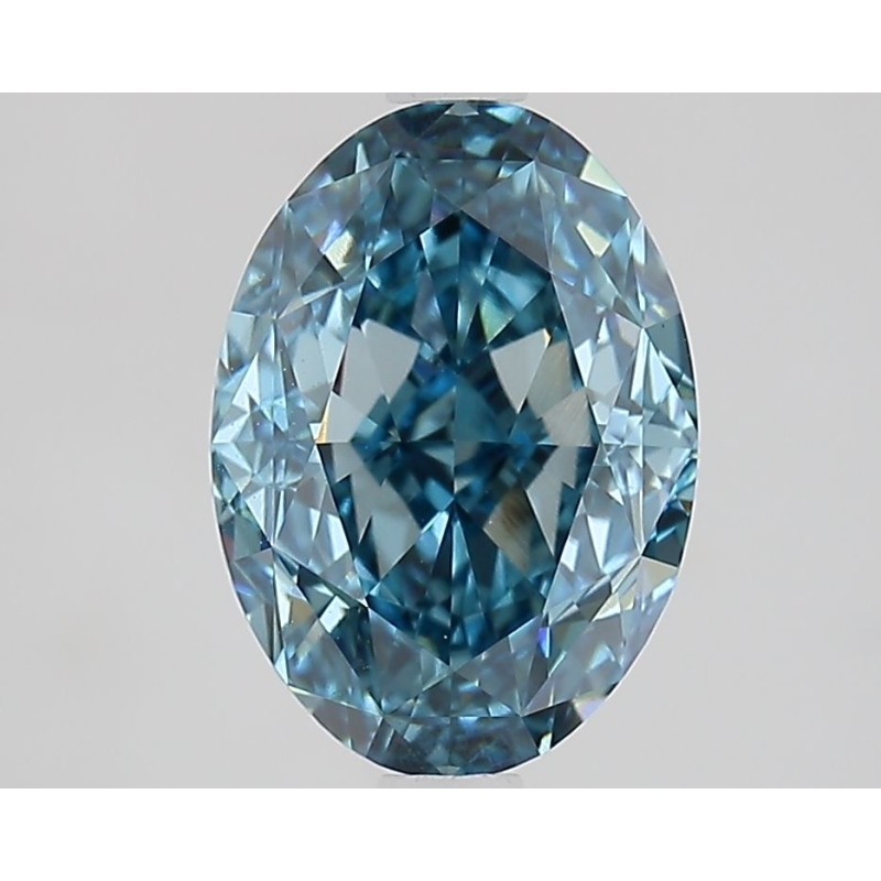 Diament laboratoryjny o barwie fantazyjnej szlif owalny, Blue Fancy_Vivid, 2.8ct, VVS2, Fancy Vivid Blue, IGI LG657423117
