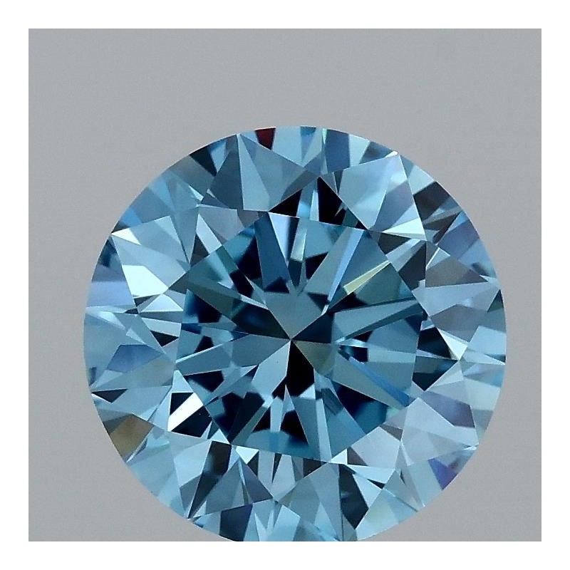 Diament laboratoryjny o barwie fantazyjnej szlif okrągły, Blue Fancy_Vivid, 2.03ct, VVS2, Fancy Vivid Blue, IGI LG707526373