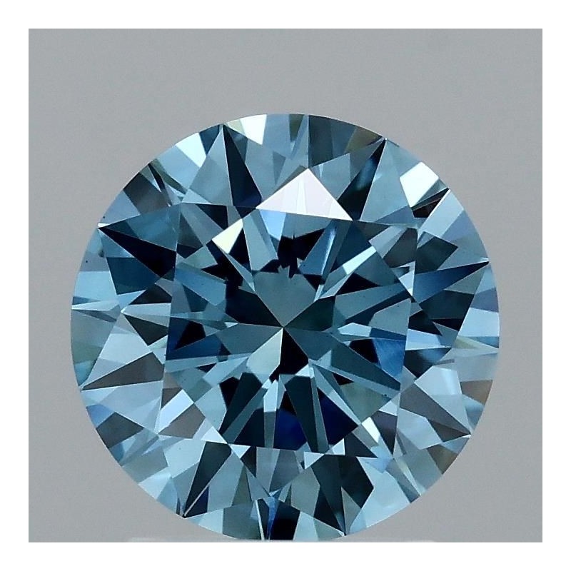 Diament laboratoryjny o barwie fantazyjnej szlif okrągły, Blue Fancy_Vivid, 2ct, VVS2, Fancy Vivid Blue, IGI LG707526325