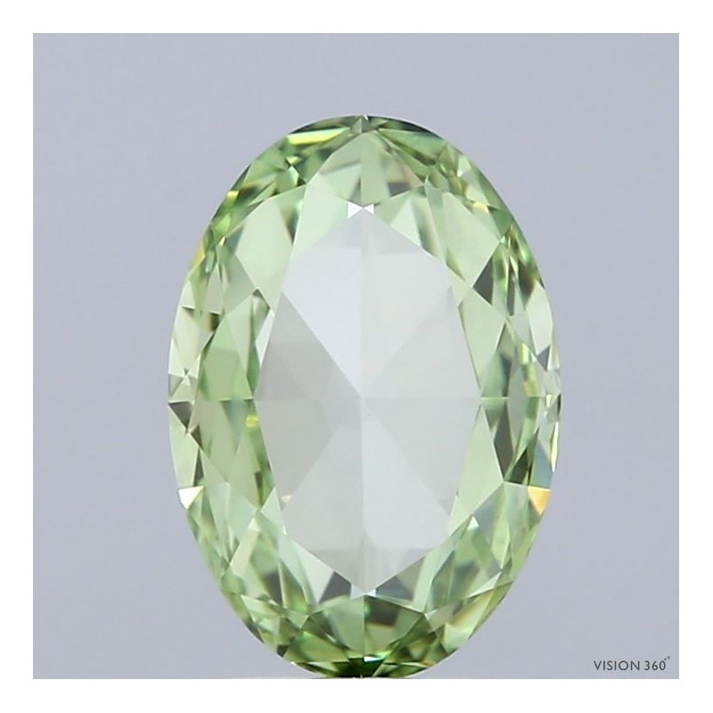 Diament laboratoryjny o barwie fantazyjnej szlif owalny, Green Fancy_Vivid, 1.73ct, VVS2, Fancy Vivid Green, IGI LG741514129