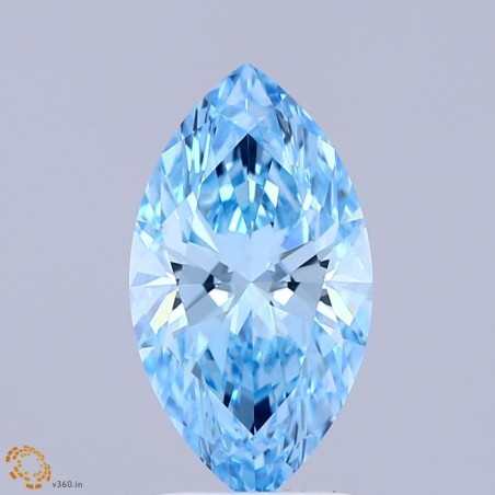Diament laboratoryjny o barwie fantazyjnej markiza, Blue Fancy_Vivid, 2.01ct, VVS2, Fancy Vivid Blue, IGI LG726555327