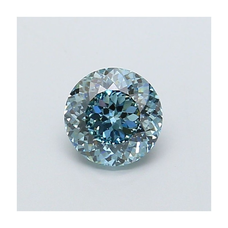 Diament laboratoryjny o barwie fantazyjnej szlif okrągły, Blue Fancy_Vivid, 1.24ct, VVS2, Fancy Vivid Blue, IGI LG737560981