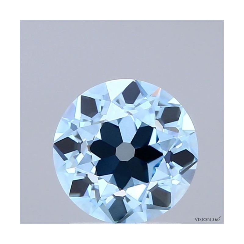 Diament laboratoryjny o barwie fantazyjnej szlif europejski, Blue Fancy_Vivid, 1.67ct, VVS2, Fancy Vivid Blue, IGI LG729503033