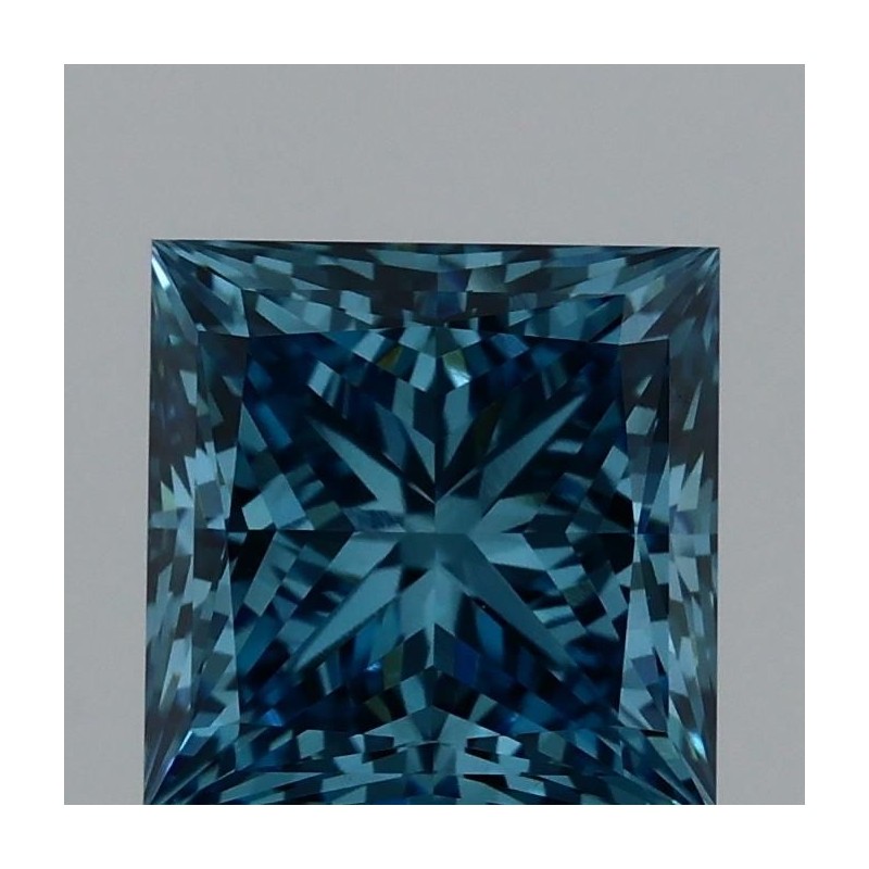 Diament laboratoryjny o barwie fantazyjnej szlif princess, Blue Fancy_Vivid, 1.57ct, VVS1, Fancy Vivid Blue, IGI LG720557223