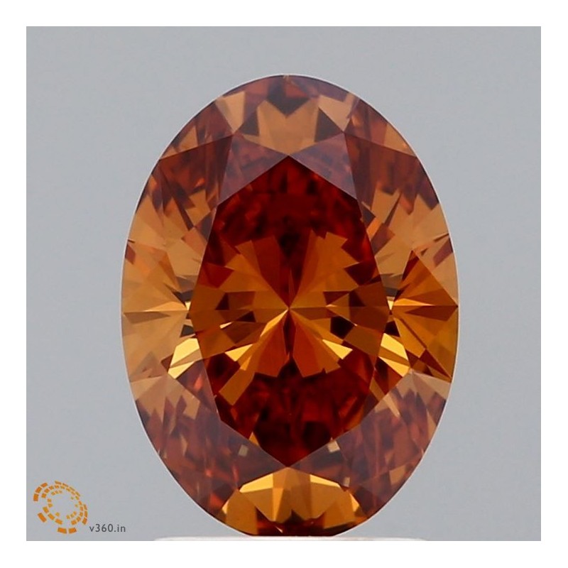 Diament laboratoryjny o barwie fantazyjnej szlif owalny, Orange Fancy_Vivid, 2.01ct, VVS2, Fancy Vivid Orange, IGI LG622480269