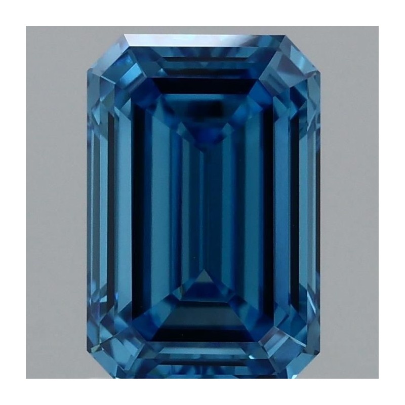 Diament laboratoryjny o barwie fantazyjnej szlif szmaragdowy, Blue Fancy_Vivid, 1.6ct, VVS2, Fancy Vivid Blue, IGI LG717526867