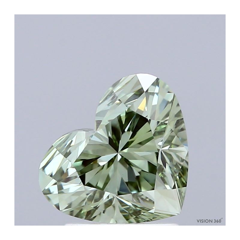 Diament laboratoryjny o barwie fantazyjnej serce, Green Fancy_Vivid, 1.85ct, VVS2, Fancy Vivid Green, IGI LG713595294