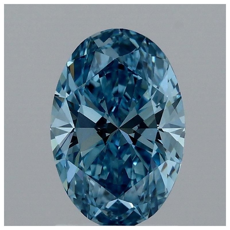 Diament laboratoryjny o barwie fantazyjnej szlif owalny, Blue Fancy_Vivid, 1.57ct, VVS2, Fancy Vivid Blue, IGI LG709537543
