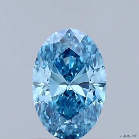 Diament laboratoryjny o barwie fantazyjnej szlif owalny, Blue Fancy_Vivid, 1.2ct, VVS2, Fancy Vivid Blue, IGI LG698502780