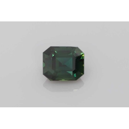 Szafir szlif szmaragdowy, 5.28 ct, TEAL, GIA 2223514414