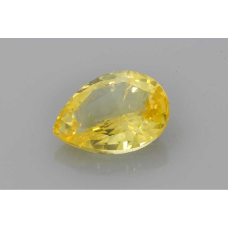 Szafir szlif gruszkowy, 4.99 ct, YELLOW, GIA 1375111016