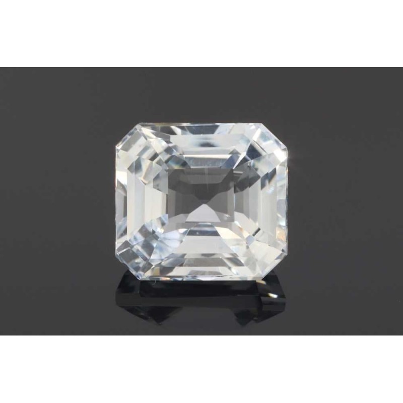 Szafir Asscher, 3.57 ct, WHITE, GIA 5221753400